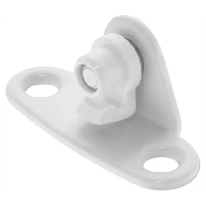 PLACA FIJACION PUERTA TORNILLO EURO BLANCO