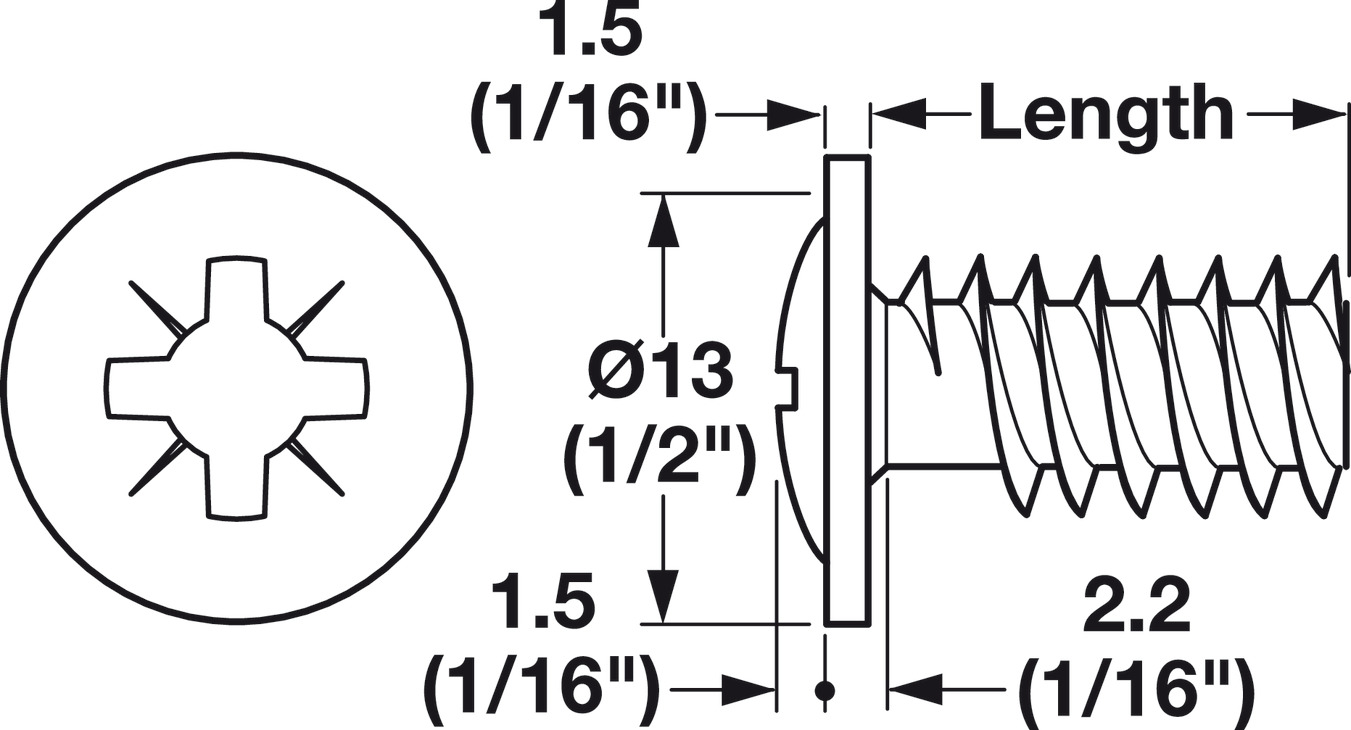 TORNILLO PARA FRENTES ZING 5/19 - Imagen 2