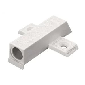 Placa adaptadora en cruz, Para amortiguador para puerta Metalla 510, con ayuda de posicionamiento Para atornillar con tornillo para aglomerado, plástico, gris