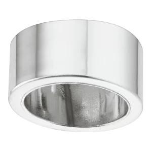 La carcasa para LED de superficie Häfele Loox es el complemento perfecto para la instalación profesional de iluminación puntual LED en muebles y espacios interiores. Diseñada específicamente para alojar el LED Häfele Loox 2022 (requiere orificio de Ø 26 mm), esta carcasa redonda de aluminio cromado proporciona un acabado estético y elegante, permitiendo una instalación limpia y segura en superficies donde no es posible el empotrado. Con grado de protección IP20, es ideal para interiores secos.