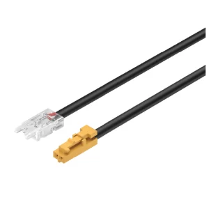 El cable adaptador Häfele Loox5 de 2000 mm es el accesorio esencial para conectar de forma profesional tus tiras LED al sistema de iluminación Loox. Este cable cuenta con un conector en un extremo para enchufar directamente a la fuente de alimentación o mezclador de color, y un clip de 10 mm en el otro extremo para una conexión segura y sin herramientas a las tiras LED compatibles. Diseñado para 12V y con una capacidad de 3,5 A, es apto tanto para tiras LED de voltaje constante como para las de corriente constante.