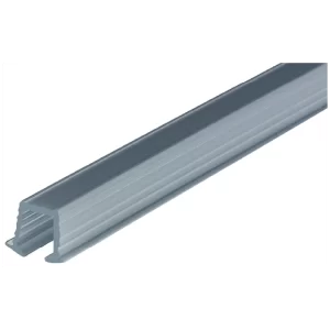 Carril Superior Slido F-Line11 - Negro 2000 mm. Para puertas correderas de madera ligeras hasta 12 kg. Sistema Infront. Instalación por presión en ranura (profundidad 13 mm). Perfil 16x14 mm. Deslizamiento suave y silencioso. Ideal para armarios ligeros.