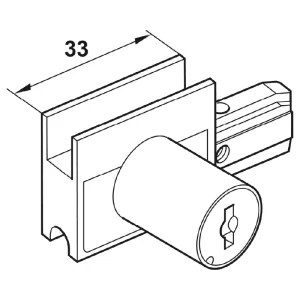 CERRADURA PATIN SLIDO 25 IF G C/CIL.CRO