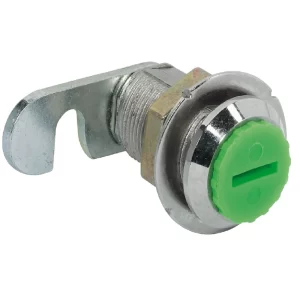 Información sobre el artículo Dirección de cierre Palanca de 90° (cambiable), Llave 180° Montaje de la contrachapa Para atornillar con tuerca hexagonal Ámbito de aplicación Para núcleos de bombillo, que se aplican por delante a cargo del cliente Ejecución Con palanca de cierre recta Material Fundición de zinc Color/Superficie Niquelado, Pulido Preparado para Bombillo redondo con llave No Para grosor de puerta ≤17 mm Volumen de suministro 1 cerradura de palanca 1 arandela de seguridad 1 palanca de cierre (premontada) 1 tuerca de fijación (premontada)