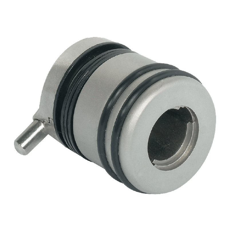 Cerradura puerta giratoria cristal Häfele Symo EC niquelado mate 4-6mm. Fundición zinc, núcleo intercambiable, cierre izquierda. Incluye arandelas goma protección. Ideal cajones y vitrinas cristal.