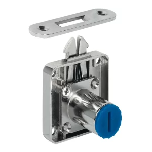 Información sobre el artículo Material Fundición de zinc a presión Color/Superficie Niquelado Montaje Versión de cajones (cierre a la izquierda) Parte posterior 24,50 mm Ámbito de aplicación Para núcleos de cilindro de montaje frontal por el usuario Preparado para Bombillo redondo Longitud de la caja del cilindro 22,00 mm Diámetro de bombillo 18,00 mm Montaje de la contrachapa hacia abajo (cierre hacia la izquierda) Montaje hacia abajo (cierre hacia la izquierda) Volumen de suministro 1 cerradura para persianas sobrepuesta 1 cerradero