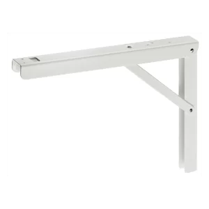 Consola, Capacidad de carga 150 kg por par, abatible, acero Profundidad: 300 mm, ancho: 30 mm, altura: 200 mm, recubierto de blanco