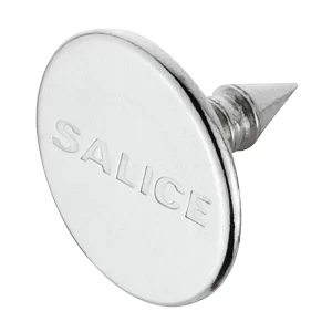 Contrapieza, para clavar Apertura de puerta sin tirador, acero niquelado