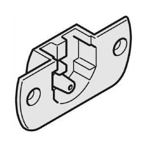 Caja para Herraje Slido Classic 40 IF C - Fundición de Zinc - Color Plata. Componente de fijación para sistemas de puertas correderas de hasta 40 kg en configuración infront. Proporciona base sólida para mecanismos de traslación. Construcción robusta y duradera. Ideal para armarios de gran formato.