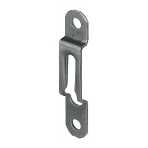 Herraje de Unión Modular para Conexiones de Desmontaje Rápido Herraje de unión modular en acero con acabado bruñido, diseñado específicamente para uniones que requieren desmontaje rápido y frecuente. Ancho B de 12 mm, compatible con grosor de madera mínimo de 16 mm. Sistema de montaje para embutir y atornillar que proporciona fijación segura y permite separación instantánea de componentes cuando sea necesario. Ideal para mobiliario modular, expositores temporales y estructuras desmontables.