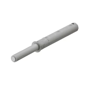 Vaivén de presión, Para embutir en taladro, Ø 10 mm o para atornillar en sistema de taladros de 32/37 Carrera 37 mm, gris, con amortiguador de goma