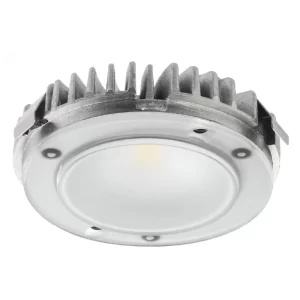 El módulo LED Häfele Loox 2025 es la solución de iluminación profesional de alto rendimiento dentro del innovador sistema modular de Häfele. Este módulo de aluminio con acabado plateado sin tratar incorpora un potente LED que ofrece una alta eficiencia luminosa (hohe Lichtausbeute) con un consumo de solo 3,8W. Con un ángulo de apertura de 80° y temperatura de color blanco cálido 3000K, proporciona una iluminación focalizada pero suave, ideal para planos de trabajo y superficies específicas. Su diseño modular con conector de encaje permite intercambiar carcasas y cables según las necesidades del proyecto.