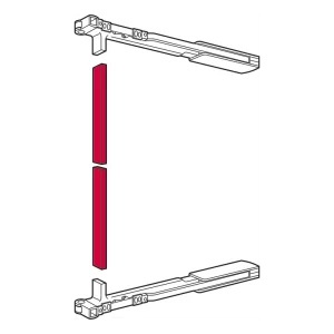 Perfil para Travesaño Swingfront 20 FB - Aluminio Plata 2500 mm. Para estabilización y conexión de puertas giratorias de gran altura. Compatible con sistema de entrada cero para elementos extraíbles interiores. Acabado lacado plata. Diseñado para herraje de puerta giratoria 20 FB.