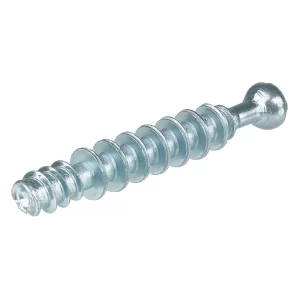 Perno de Unión Minifix® M200 Económico con Rosca Autorroscante Perno de unión del sistema Minifix® M200 con diseño económico y autorroscante, ideal para aplicaciones estándar en mobiliario. Medida de taladro B de 34 mm y longitud de rosca L de 11 mm. Cuenta con taladro para perno de 8 mm y agujero para rosca de 5 mm, con cabeza de perno de 7 mm. Acabado galvanizado con accionamiento PZ2 para instalación eficiente. Perfecto para producción en serie y proyectos donde se busca equilibrio entre coste y prestaciones.