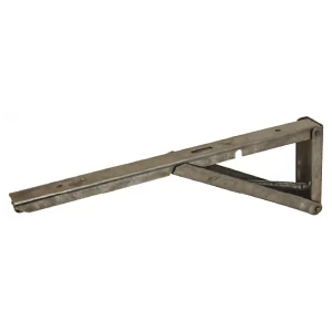 Consola, Abatible, capacidad de carga 40 kg por par Acero, medida (A x B x C): 250 x 25 x 85 mm, cromado amarillo