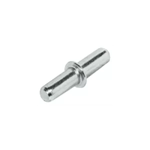 Soporte para estantes, Para embutir en taladro de diámetro 3 mm, acero Para estantes de madera, galvanizado brillo