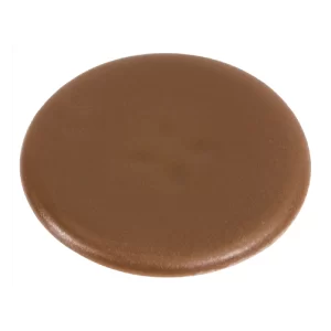 Tapa embellecedora Minifix® marrón RAL 8007 para paneles 12-13mm. Plástico, diámetro 17mm, perfil 1mm. Accionamiento PZ2/punta plana. Compatible Minifix® 15 sin reborde. Acabado estético para muebles tono marrón en materiales finos.