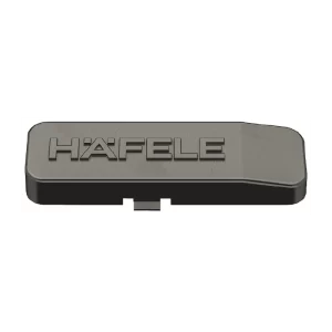Tapa embellecedora, para Häfele Metalla SM Kombi/Metalla SM/A Para montaje angular, negro