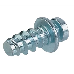 Tornillo de Unión Modular Sin Punta para Montaje Unilateral Tornillo de unión modular con diseño sin punta, fabricado en acero galvanizado, específicamente desarrollado para montaje en un solo lado en madera mediante fila de taladros. Compatible con ancho de caja de 11 a 13 mm. Requiere taladro de 5 mm y cuenta con longitud de rosca de 11,5 mm. Ideal para conexiones modulares donde el acceso es limitado a un solo lado del panel.