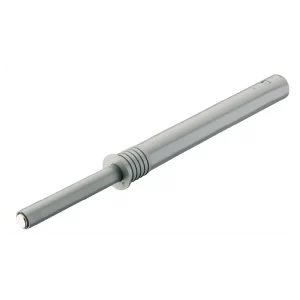 Información sobre el artículo A prueba de niños: seguro de émbolo para que no se desenrosque Ámbito de aplicación Para puertas sin tirador y cajones Material Plástico Ajuste angular Posibilidad de ajuste en profundidad ±2 mm, Ranura de la puerta ajustable sin escalonamiento Recorrido de activación 2 mm Fuerza de adherencia/fuerza de retención 6,00 N Para diámetro de taladro 10,50 mm Profundidad de taladro 91,50 mm Nota de pedido Por favor, pedir por separado la contraplaca.