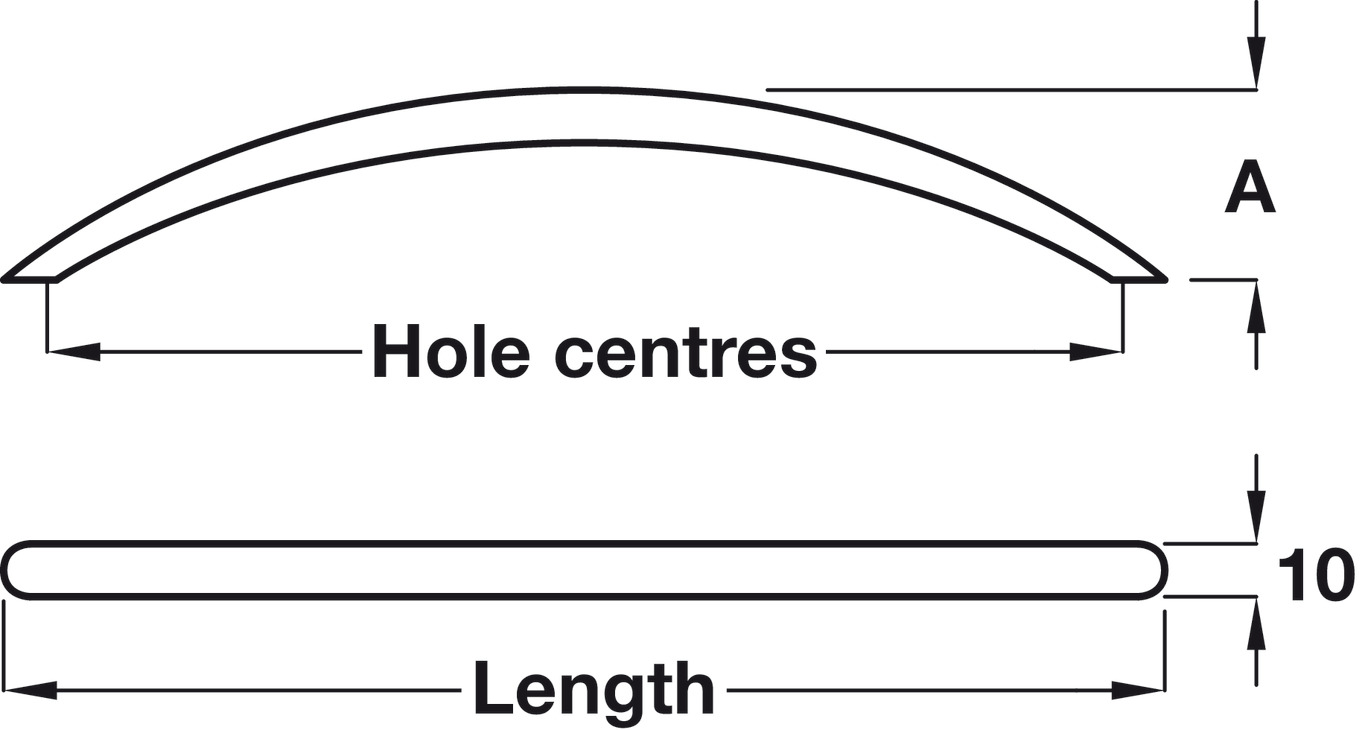 TIRADOR ACERO CROM.MATE 112X30 MM - Imagen 3