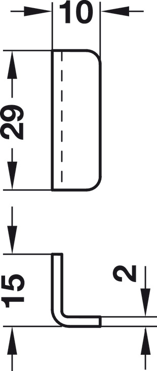 CERRADURA DE PALANCA PARA VIDRIO SYMO 3000 NIQUELADA - Imagen 3