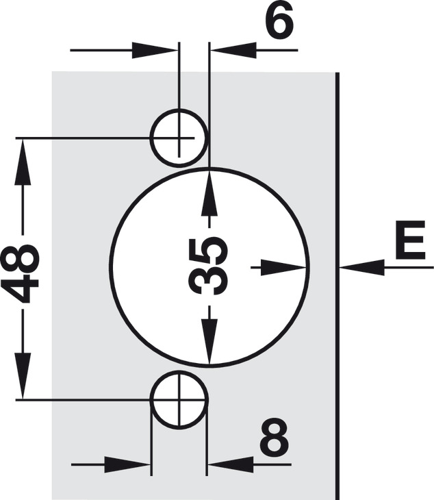 BISAGRA PARCHE METALLA SM KOMBI 110° CON AMORTIGUACIÓN - Imagen 7