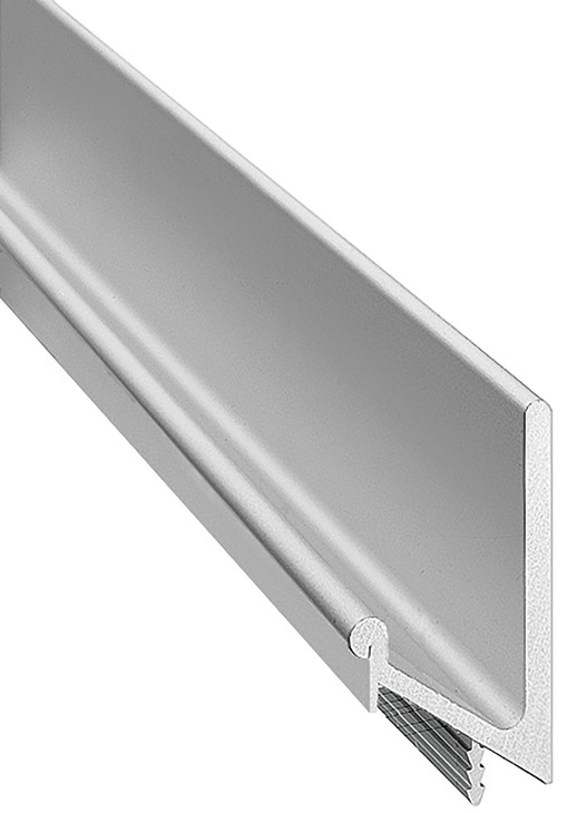 LISTON TIRADOR ALUMINIO PLATEADO 2500MM ALTURA 38 MM - Imagen 2