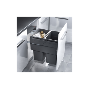 CUBO DE BASURA DOBLE HAILO EURO-CARGO – 2 x 38 L