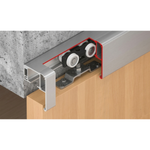 SLIDO D-LINE11 50P, JUEGO SIN CARRIL DE  DESLIZAMIENTO ANCHO DE LA PUERTA ≥499 mm  AMORTIGUA UN SENTIDO