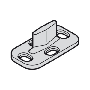 GUÍA DE SUELO PARA SISTEMAS CORREDIZOS HÄFELE SLIDO D-LINE – PLÁSTICO NEGRO