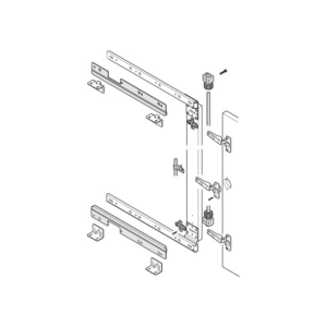 CONTROL SINCRONIZADO PARA HERRAJE DE PUERTAS ESCAMOTEABLE 5,5 GUÍA 350 MM