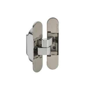 BISAGRA OCULTA PARA PUERTA NIQUELADA MATE