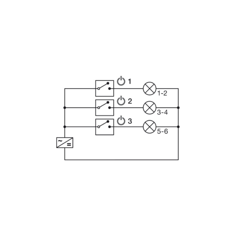 DISTRIBUIDOR LOOX5 6 SALIDAS 12V CON SWITCH MÚLTIPLE 60W - Imagen 2
