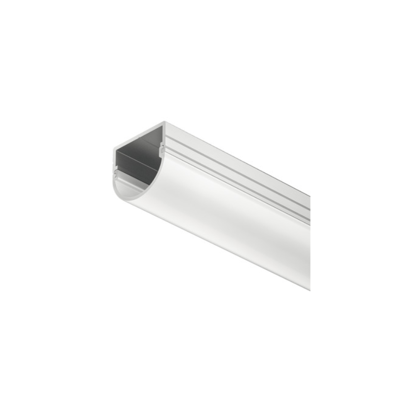 PERFIL INFERIOR DE ALUMINIO CON DIFUSOR REDONDO 2500MM