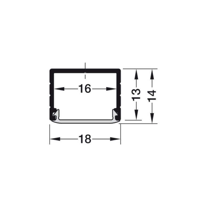 PERFIL PARA MONTAJE BAJO ESTANTE LOOX 2191 - Imagen 4