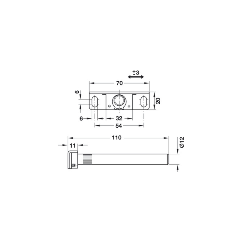 SOPORTE OCULTO PARA ESTANTES CON AJUSTE MULTIDIRECCIONAL - Imagen 2