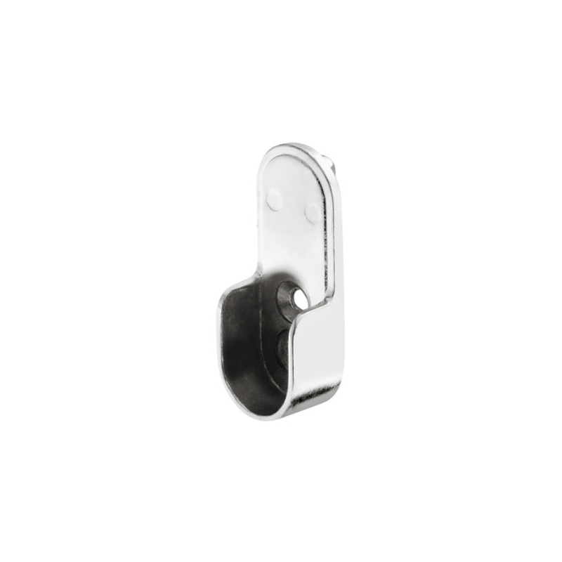 SOPORTE PARA BARRA DE ARMARIO OVALADA 30 x 15 MM